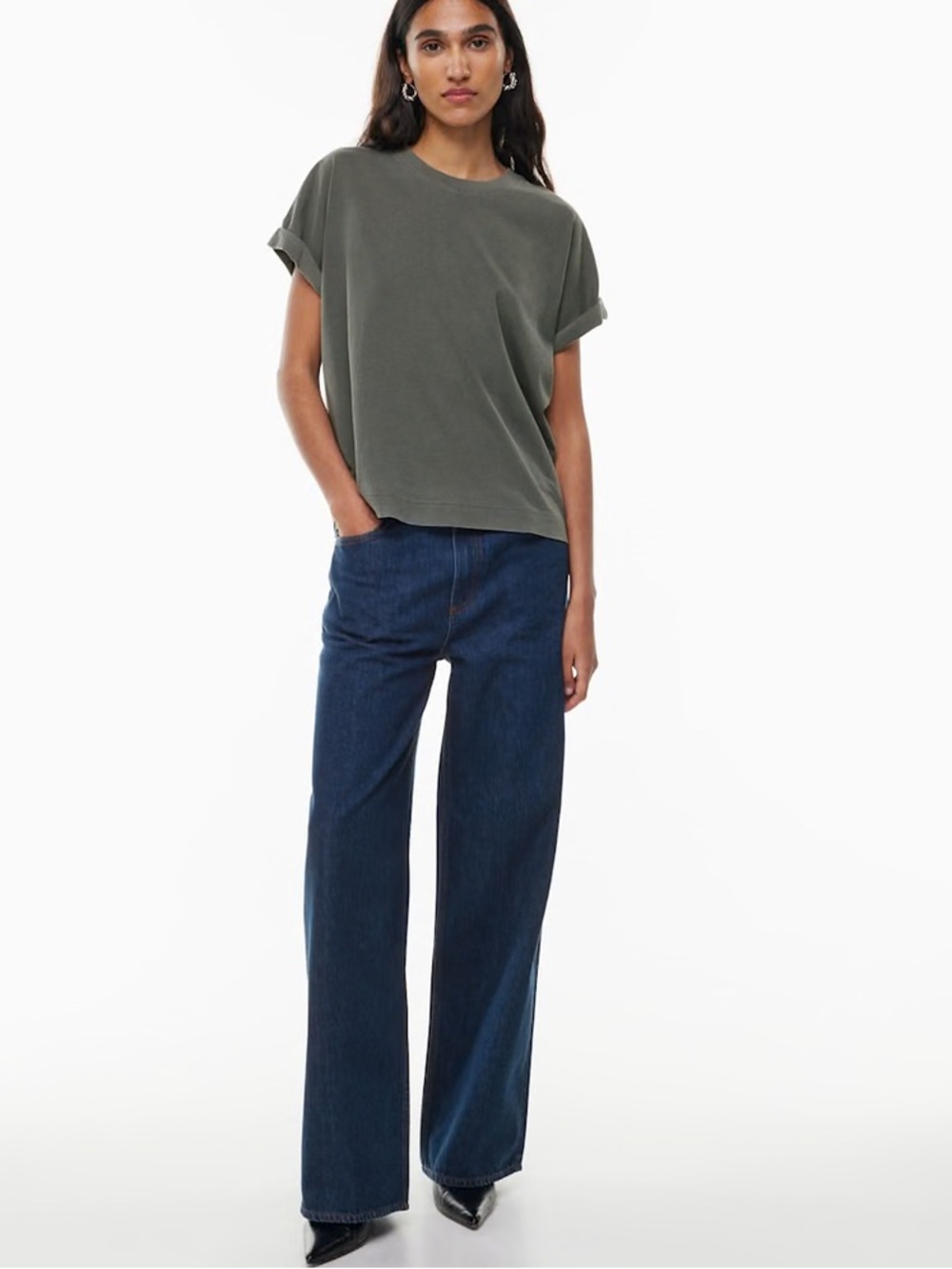 Aritzia Denim Forum The 90s Low Rise Baggy Wide Jeans